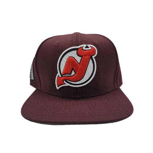 New Jersey Devils Classic Logo Snapback Hat Wine