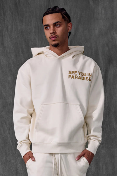 SYIP SWEATSUIT SET STACKED PANTS BONE