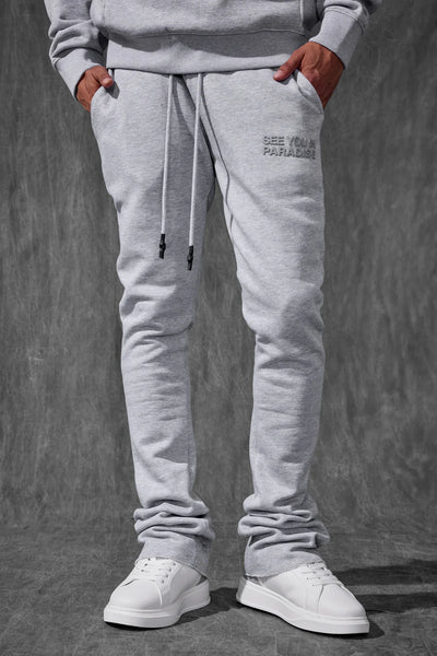 SYIP SWEATSUIT SET STACKED PANTS GREY