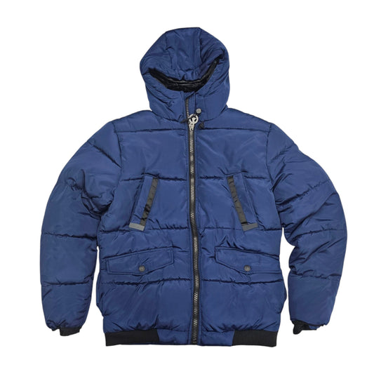 AWAKNLAND NYLON HOOD JACKET NAVY AM2055