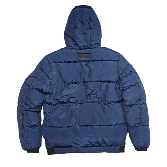AWAKNLAND NYLON HOOD JACKET NAVY AM2055