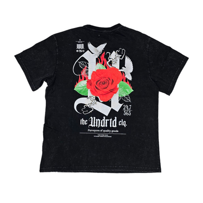Highly Undrtd Roses T-Shirt Vintage Wash US4104W