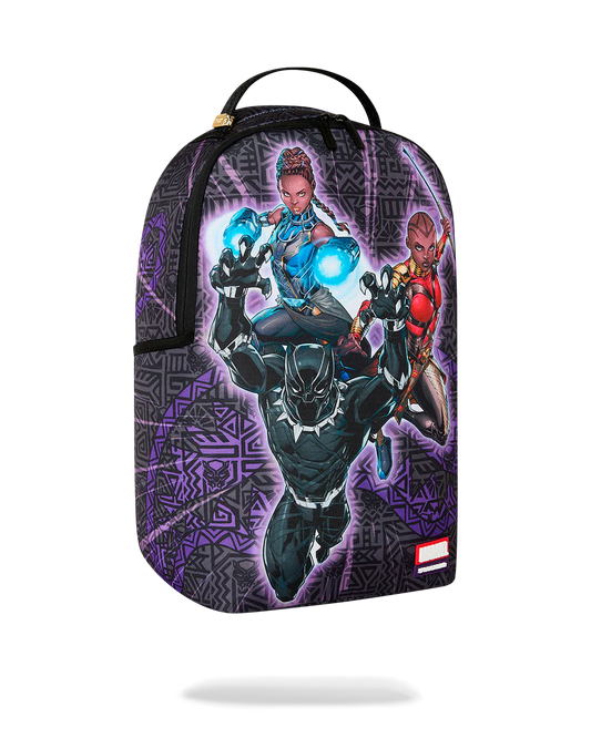 SPRAYGROUND BLACK PANTHER OFFICIAL COLLAB - NEVER BACK DOWN BACKPACK