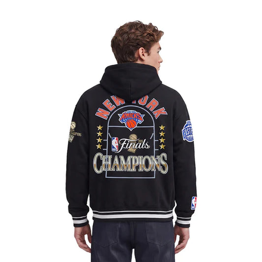 NEW YORK KNICKS 2026 NBA CHAMPIONSHIP MEN'S PULL OVER HOODIE BLACK