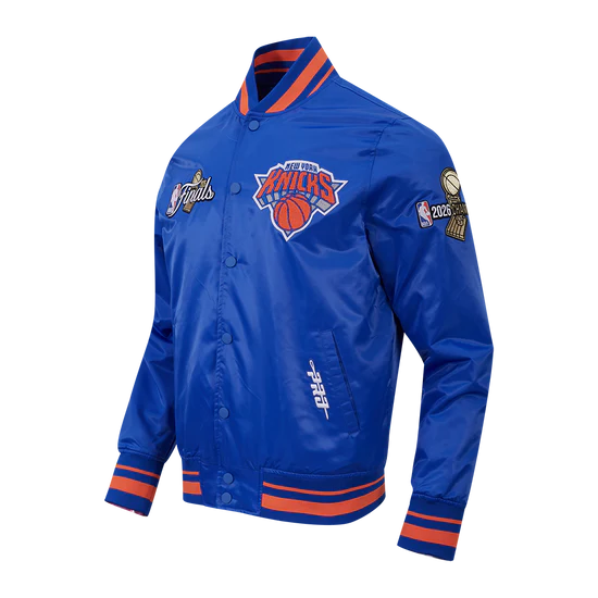 NEW YORK KNICKS 2026 NBA CHAMPIONSHIP MEN'S SATIN JACKET