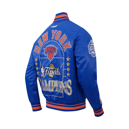 NEW YORK KNICKS 2026 NBA CHAMPIONSHIP MEN'S SATIN JACKET