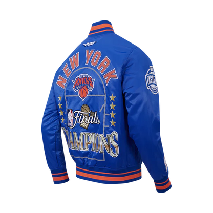 NEW YORK KNICKS 2026 NBA CHAMPIONSHIP MEN'S SATIN JACKET