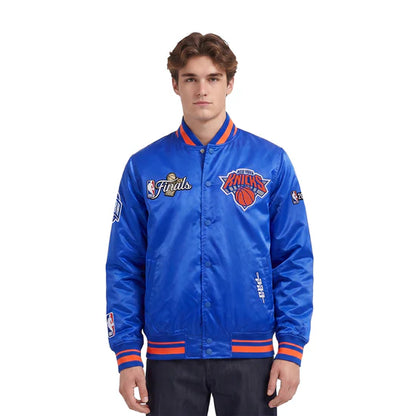 NEW YORK KNICKS 2026 NBA CHAMPIONSHIP MEN'S SATIN JACKET