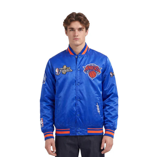 NEW YORK KNICKS 2026 NBA CHAMPIONSHIP MEN'S SATIN JACKET