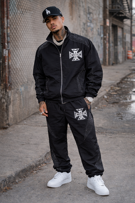 MIXED EMOTION NYLON SET BLACK
