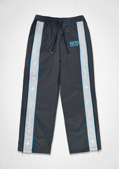FIRST ROW NEVER GIVE UP MEN’S NYLON TRACK SET GREY