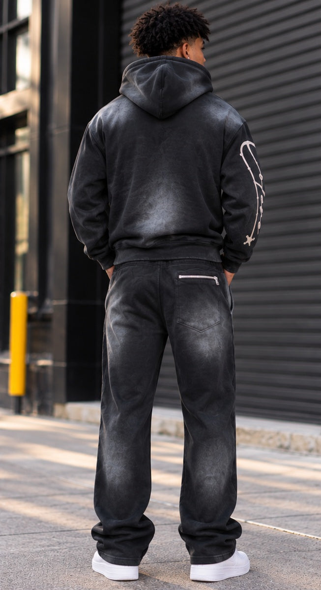 MEN'S HUDSON COLERE 1999 VINTAGE WASH ZIP-UP SWEATSUIT