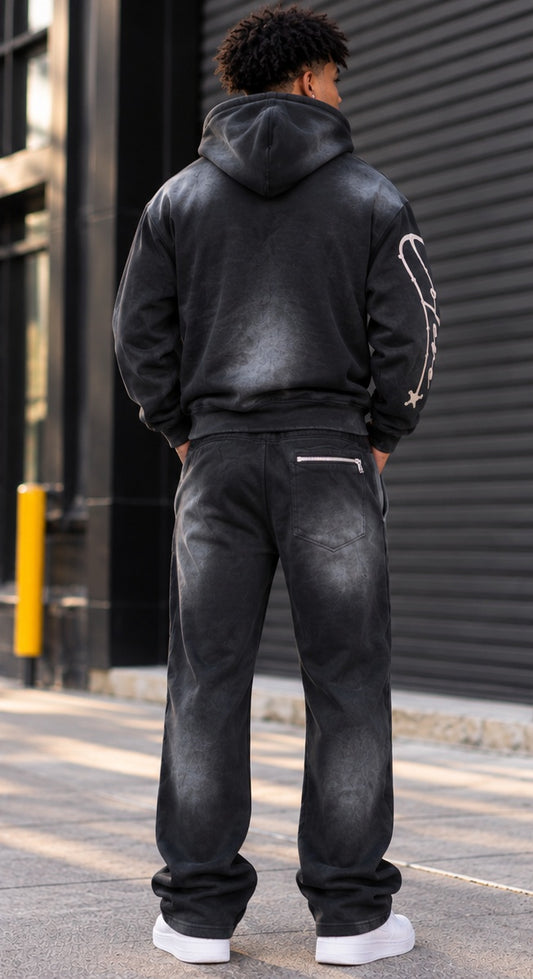 MEN'S HUDSON COLERE 1999 VINTAGE WASH ZIP-UP SWEATSUIT