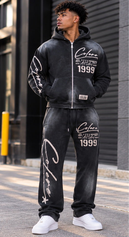 MEN'S HUDSON COLERE 1999 VINTAGE WASH ZIP-UP SWEATSUIT