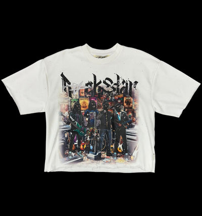 BKYS ROCK STAR CROPPED T-SHIRT WHITE