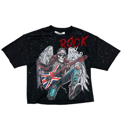 BKYS ROCK MY WORLD CROPPED T-SHIRT BLACK