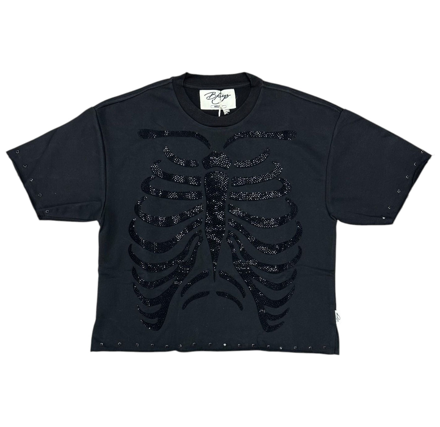 BKYS HURT CROPPED T-SHIRT BLACK