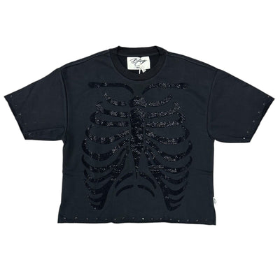 BKYS HURT CROPPED T-SHIRT BLACK