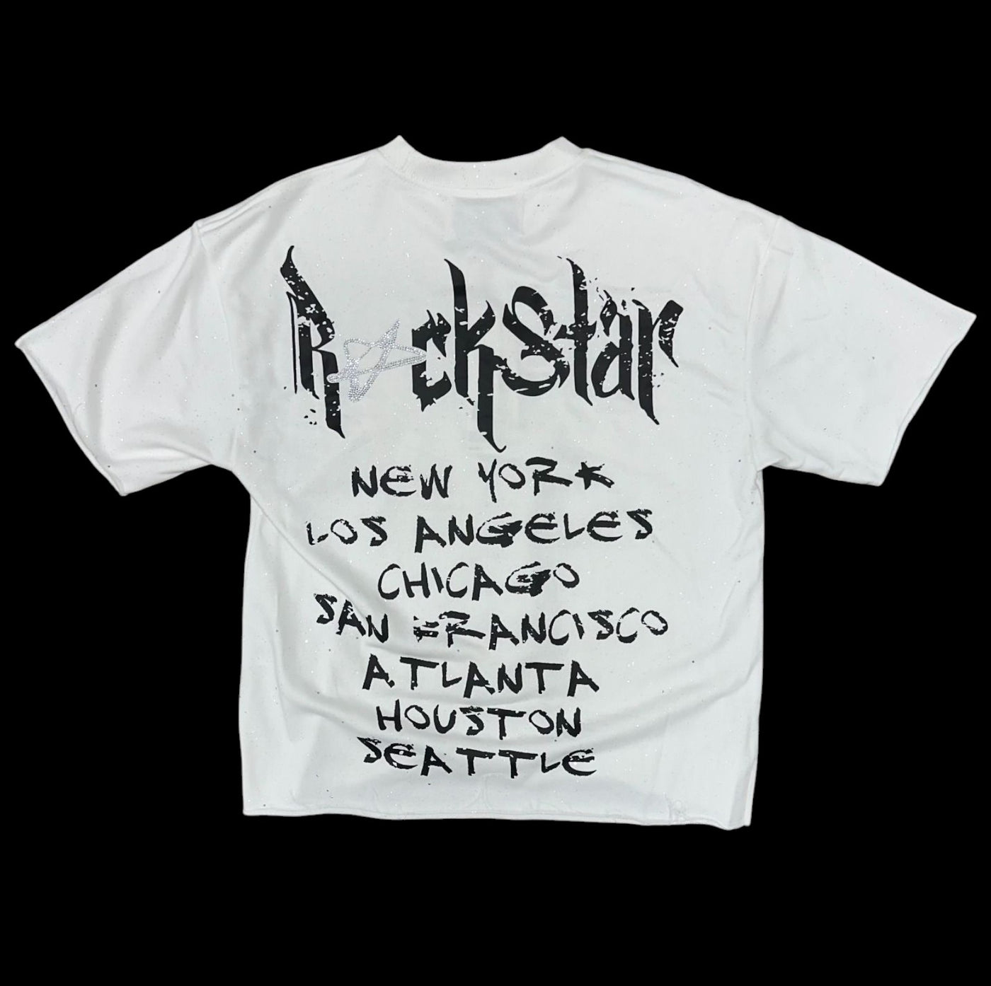 BKYS ROCK STAR CROPPED T-SHIRT WHITE