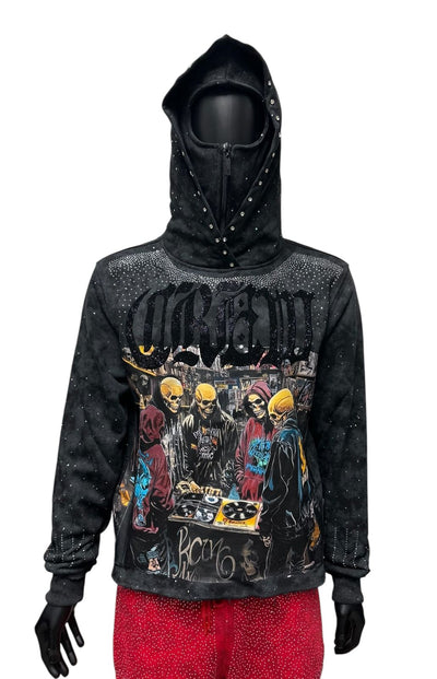 BKYS CREW MEN CROPPED HOODIE H1407