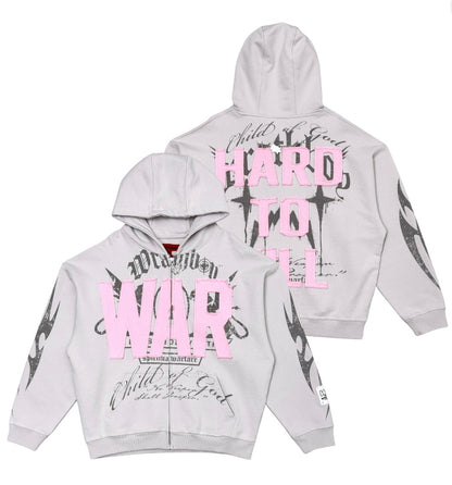 WRATHBOY MEN’S HARD TO KILL GRAPHIC ZIP-UP HOODIE