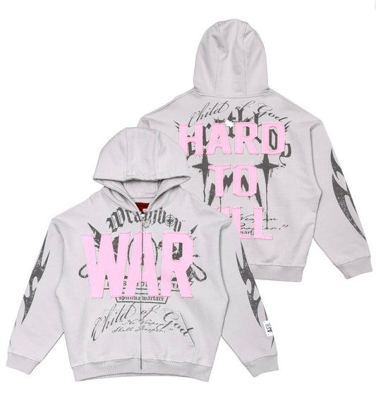 WRATHBOY MEN’S HARD TO KILL GRAPHIC ZIP-UP HOODIE
