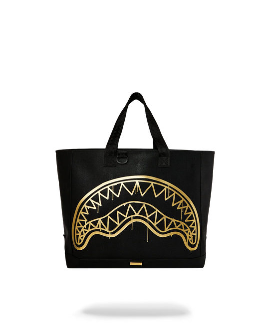 SPRAYGROUND GOLD FANG BEACH TOTE