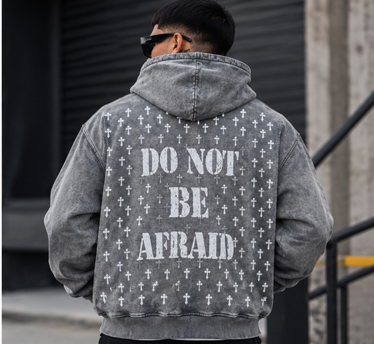 BLACK LIGHT MEN’S WANTED SKULL 550 GSM FRENCH TERRY HOODIE 26825