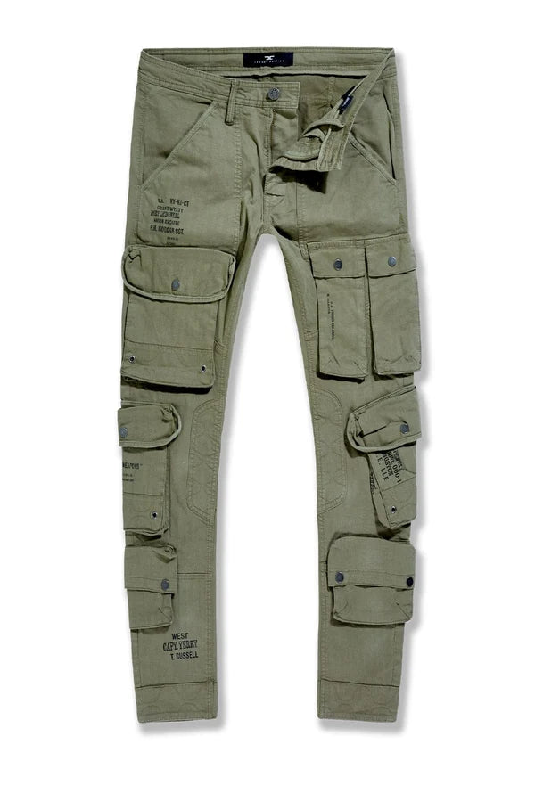 Slim Taper Fit - Defcon Cargo Pants (Olive) 5683M