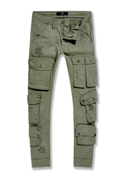 Slim Taper Fit - Defcon Cargo Pants (Olive) 5683M