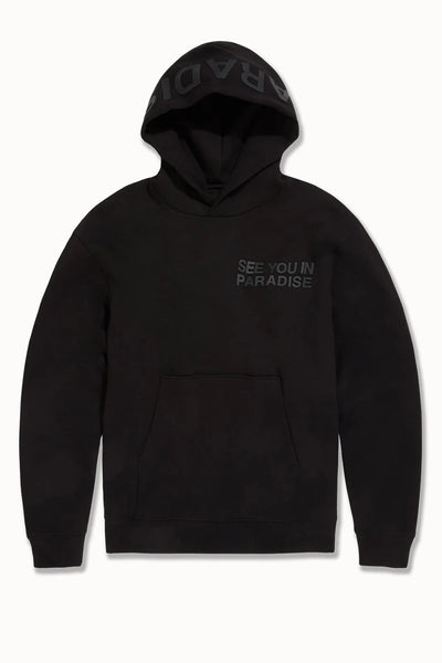 SYIP SWEATSUIT SET STACKED PANTS BLACK
