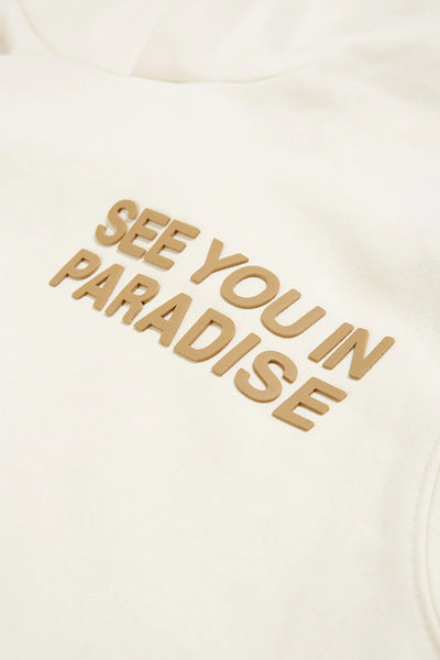 SYIP SWEATSUIT SET STACKED PANTS BONE