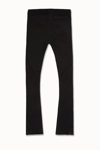 SYIP SWEATSUIT SET STACKED PANTS BLACK