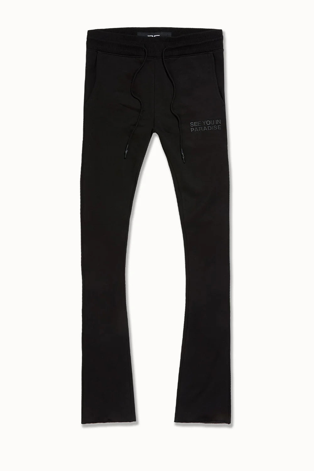 SYIP SWEATSUIT SET STACKED PANTS BLACK