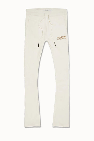 SYIP SWEATSUIT SET STACKED PANTS BONE
