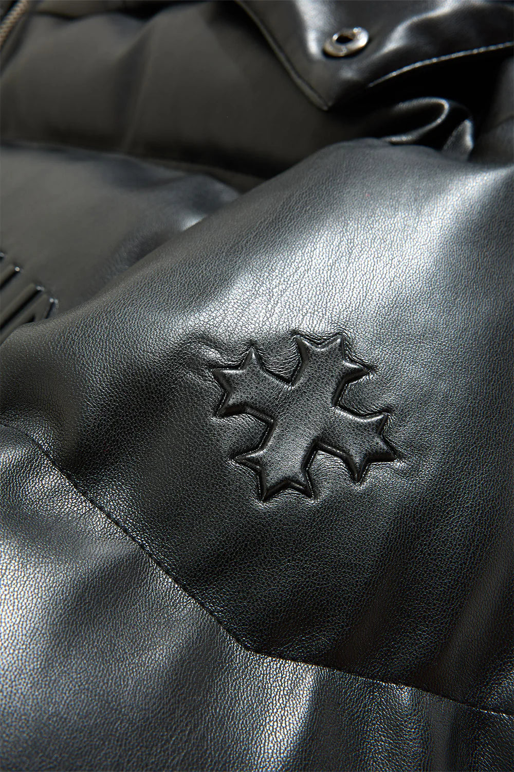 SYIP PU PUFFER WITH EMBOSS JACKET BLACK 91665