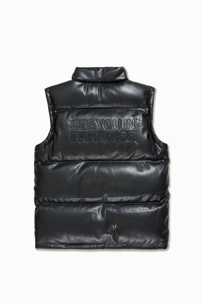 SEE YOU IN PARADISE PUFFY PU VEST 9382V