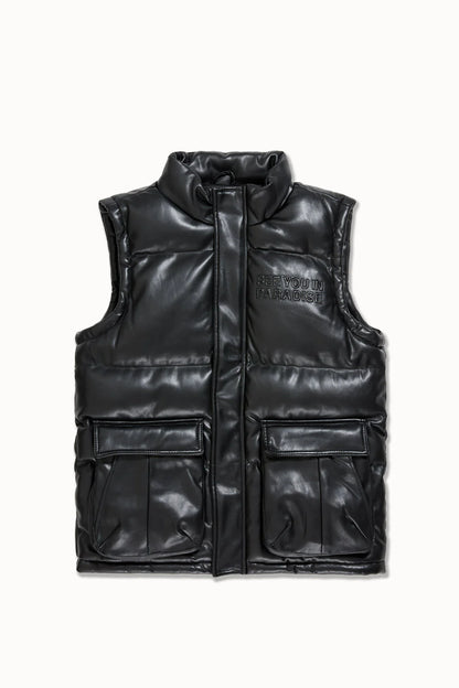 SEE YOU IN PARADISE PUFFY PU VEST 9382V
