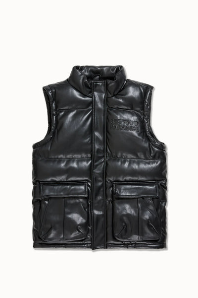 SEE YOU IN PARADISE PUFFY PU VEST 9382V