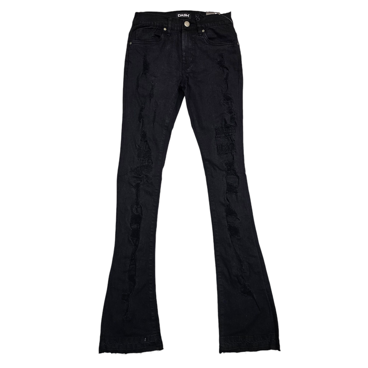 DASH STACKED DENIM JEANS JET BLACK AD2014