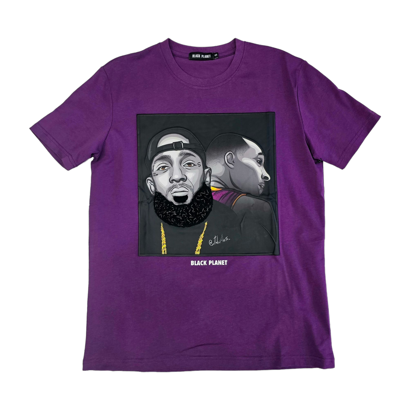 Black Planet Kobe & Nipsey T-Shirt Purple