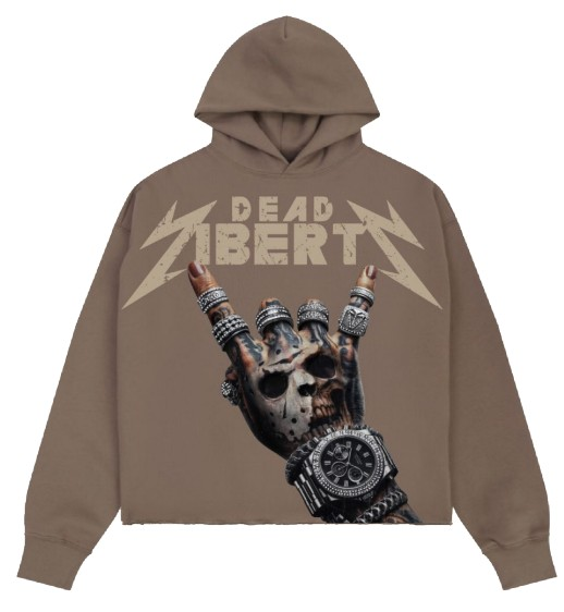 ROKU DEAD LIBERTY CROPPED DROP SHOULDER HOODIE