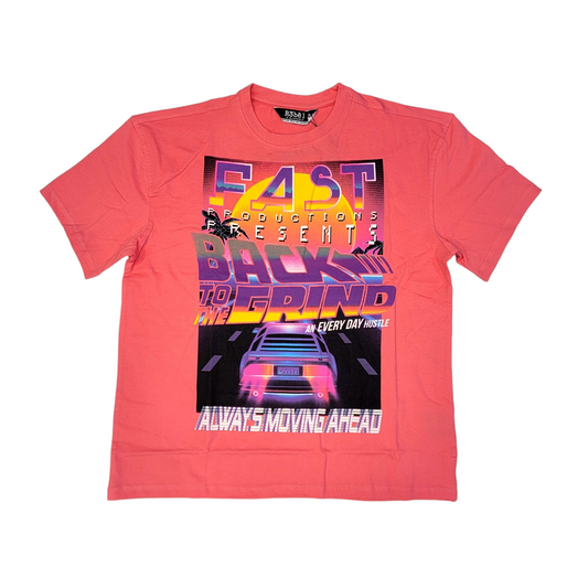 Rebel Back To The Grind Oversize T-shirt Coral