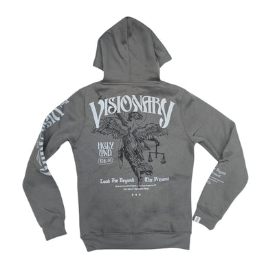 VISIONARY ANGEL HOODIE CHARCOAL (SLIM SIZE UP) UF4660