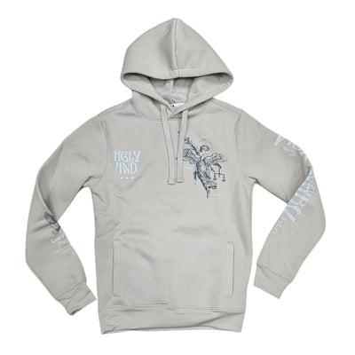 VISIONARY ANGEL HOODIE GLACIER GREY (SLIM SIZE UP) UF4660