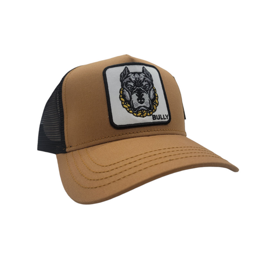 KBETHOS BULLY DOG TRUCKER HAT KHAKI