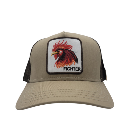 KBETHOS FIGHTER TRUCKER HAT BROWN