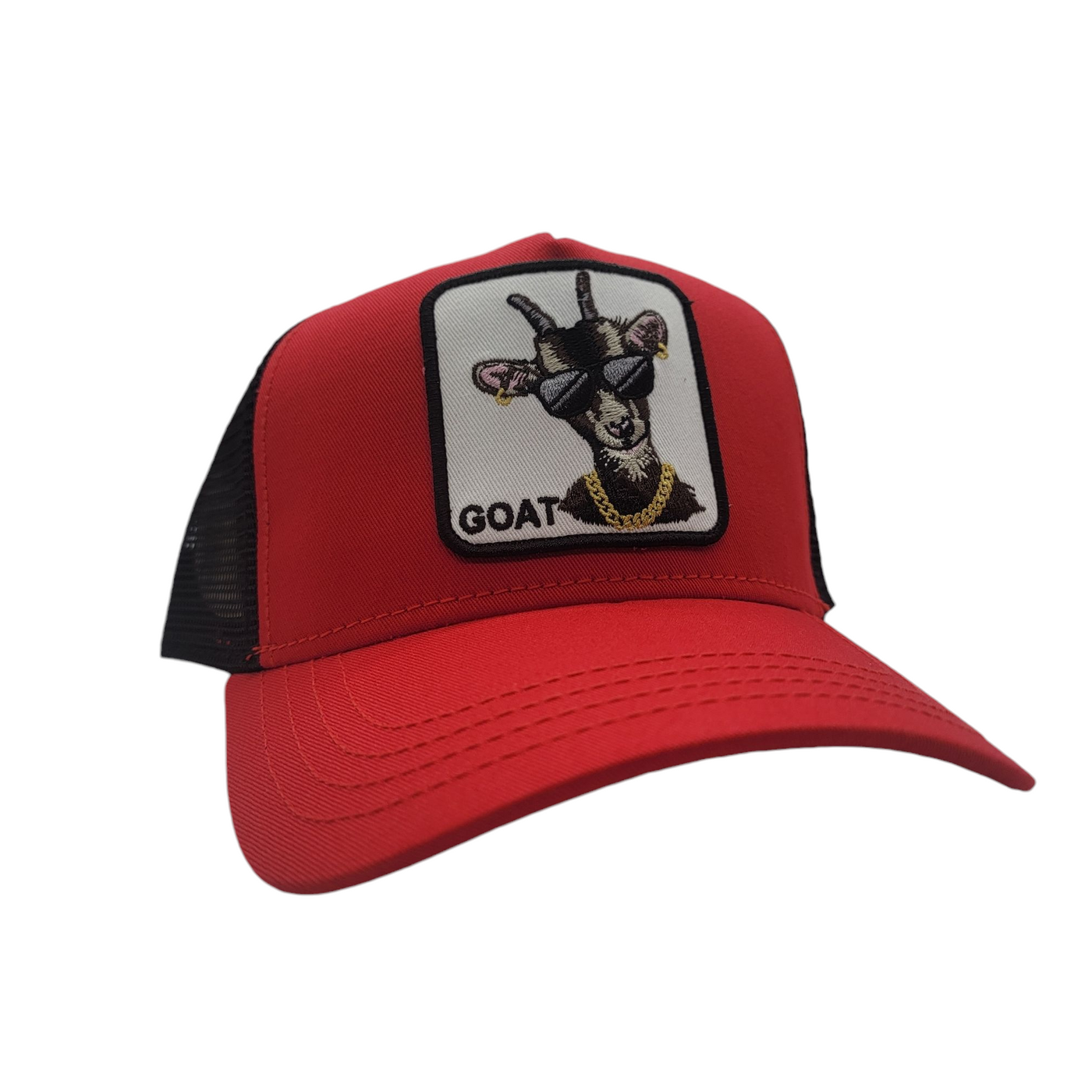 GOAT TRUCKER HAT RED