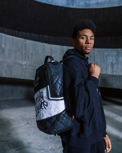 SPRAYGROUND HELLO MY NAME IS 15 YEARS QUILTED BACKPACK (SUPER RARE)
