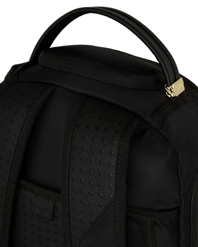 SPRAYGROUND SHARK CENTRAL YELLOW TAPE DLX SATIN BACKPACK